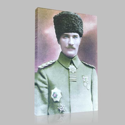 Renkli Atatürk Resimleri 1 Kanvas Tablo