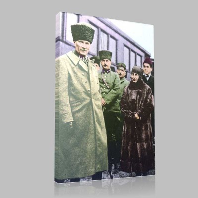 Renkli Atatürk Resimleri 116 Kanvas Tablo