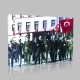 Renkli Atatürk Resimleri 128 Kanvas Tablo