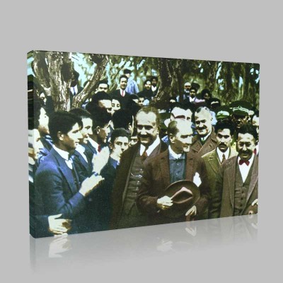 Renkli Atatürk Resimleri 136 Kanvas Tablo