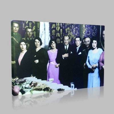 Renkli Atatürk Resimleri 139 Kanvas Tablo