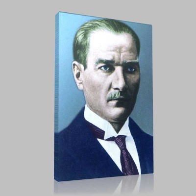 Renkli Atatürk Resimleri 14 Kanvas Tablo