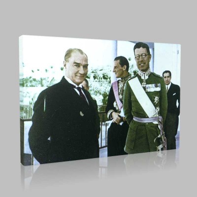 Renkli Atatürk Resimleri 150 Kanvas Tablo