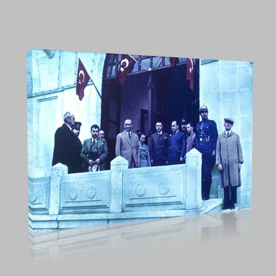 Renkli Atatürk Resimleri 166 Kanvas Tablo