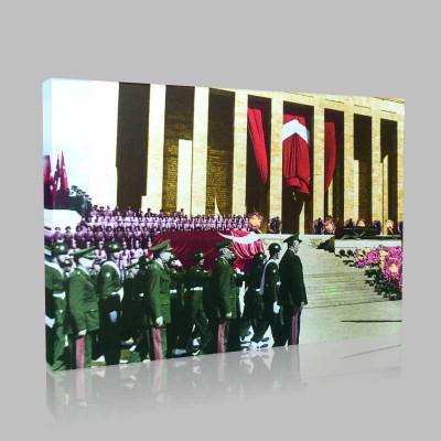 Renkli Atatürk Resimleri 192 Kanvas Tablo
