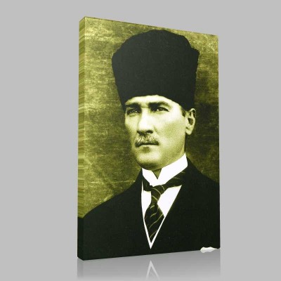 Renkli Atatürk Resimleri 20 Kanvas Tablo