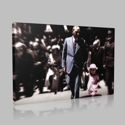 Renkli Atatürk Resimleri 201 Kanvas Tablo