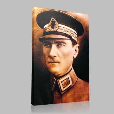 Renkli Atatürk Resimleri 21 Kanvas Tablo