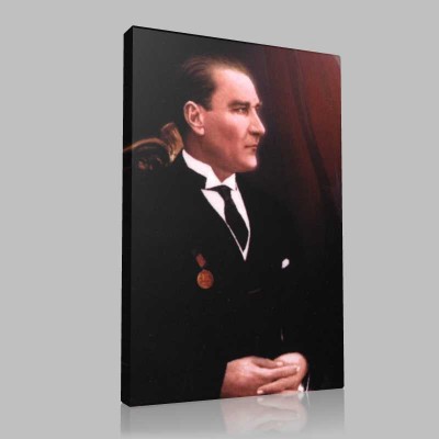 Renkli Atatürk Resimleri 217 Kanvas Tablo