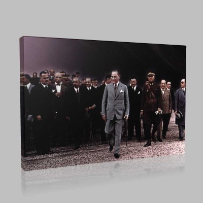 Renkli Atatürk Resimleri 248 Kanvas Tablo