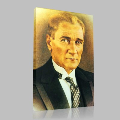 Renkli Atatürk Resimleri 25 Kanvas Tablo