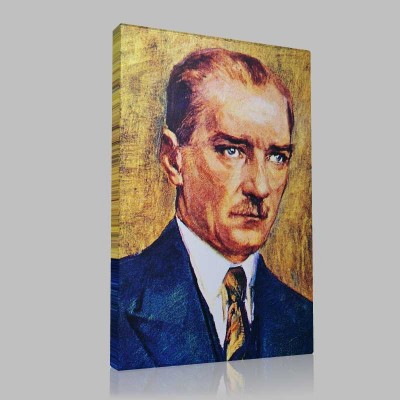 Renkli Atatürk Resimleri 27 Kanvas Tablo