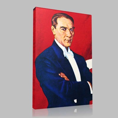 Renkli Atatürk Resimleri 29 Kanvas Tablo