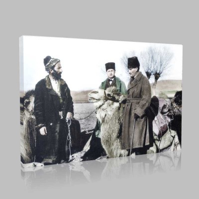 Renkli Atatürk Resimleri 303 Kanvas Tablo