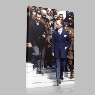Renkli Atatürk Resimleri 307 Kanvas Tablo