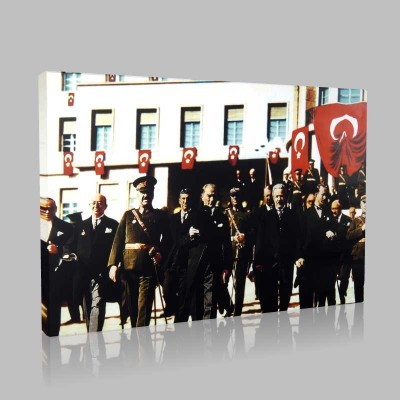 Renkli Atatürk Resimleri 317 Kanvas Tablo