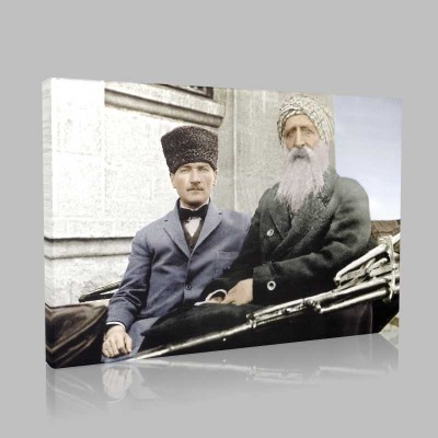 Renkli Atatürk Resimleri 319 Kanvas Tablo