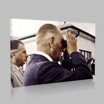 Renkli Atatürk Resimleri 329 Kanvas Tablo