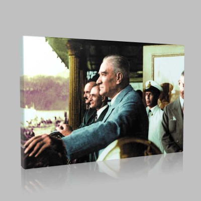 Renkli Atatürk Resimleri 352 Kanvas Tablo