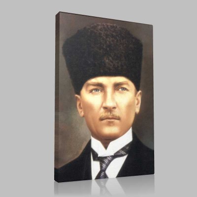 Renkli Atatürk Resimleri 380 Kanvas Tablo