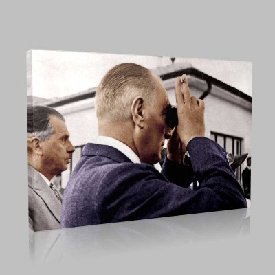Renkli Atatürk Resimleri 395 Kanvas Tablo