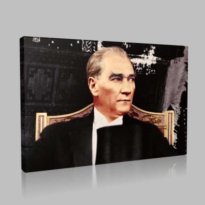 Renkli Atatürk Resimleri 397 Kanvas Tablo