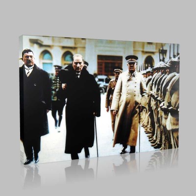 Renkli Atatürk Resimleri 398 Kanvas Tablo
