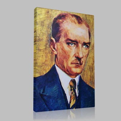Renkli Atatürk Resimleri 41 Kanvas Tablo