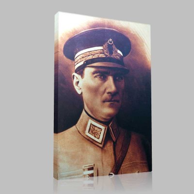 Renkli Atatürk Resimleri 42 Kanvas Tablo