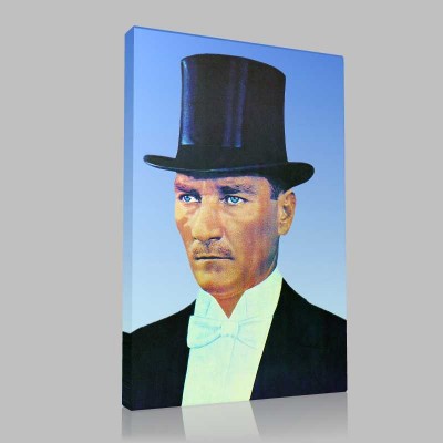 Renkli Atatürk Resimleri 43 Kanvas Tablo