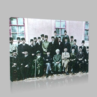 Renkli Atatürk Resimleri 59 Kanvas Tablo