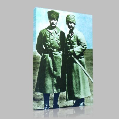 Renkli Atatürk Resimleri 67 Kanvas Tablo