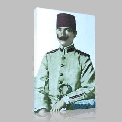 Renkli Atatürk Resimleri 7 Kanvas Tablo