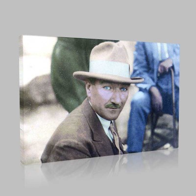 Renkli Atatürk Resimleri 85 Kanvas Tablo