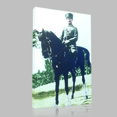 Renkli Atatürk Resimleri 91 Kanvas Tablo