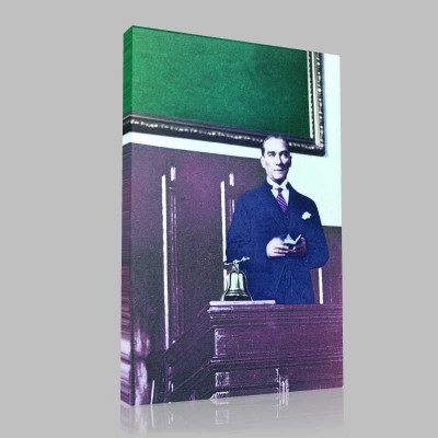 Renkli Atatürk Resimleri 95 Kanvas Tablo