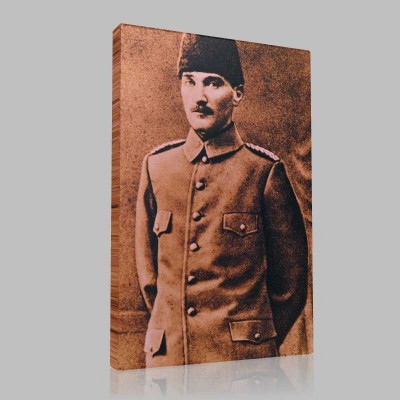 Siyah Beyaz Atatürk Resimleri  135 Kanvas Tablo