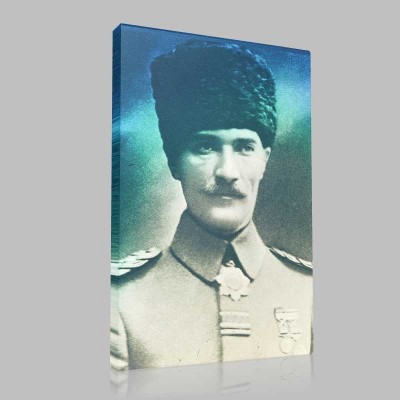 Siyah Beyaz Atatürk Resimleri  136 Kanvas Tablo