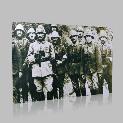Siyah Beyaz Atatürk Resimleri  137 Kanvas Tablo