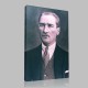 Siyah Beyaz Atatürk Resimleri  141 Kanvas Tablo