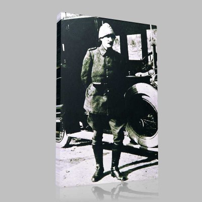 Siyah Beyaz Atatürk Resimleri  142 Kanvas Tablo