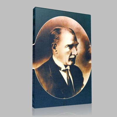 Siyah Beyaz Atatürk Resimleri  143 Kanvas Tablo