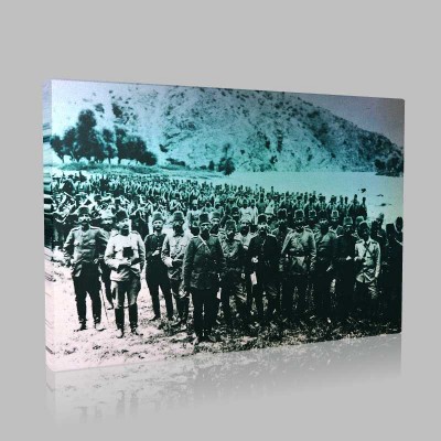 Siyah Beyaz Atatürk Resimleri  147 Kanvas Tablo