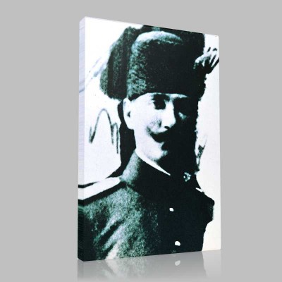 Siyah Beyaz Atatürk Resimleri  15 Kanvas Tablo