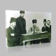 Siyah Beyaz Atatürk Resimleri  175 Kanvas Tablo