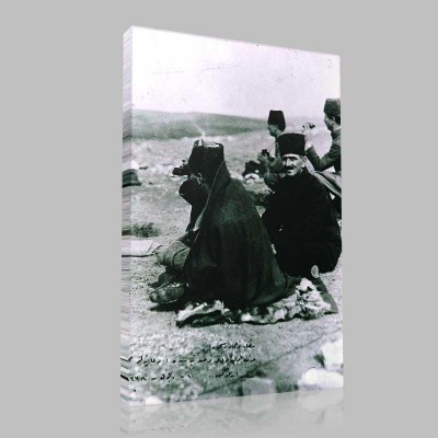 Siyah Beyaz Atatürk Resimleri  192 Kanvas Tablo
