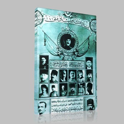 Siyah Beyaz Atatürk Resimleri  194 Kanvas Tablo