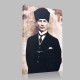 Siyah Beyaz Atatürk Resimleri  195 Kanvas Tablo