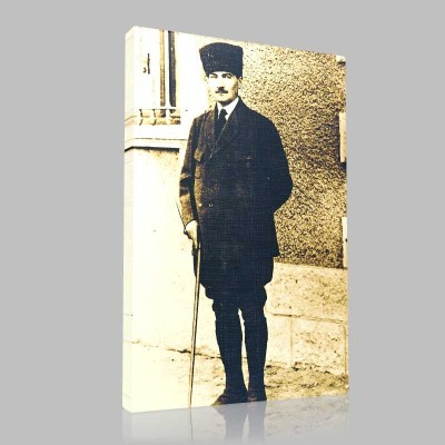 Siyah Beyaz Atatürk Resimleri  197 Kanvas Tablo