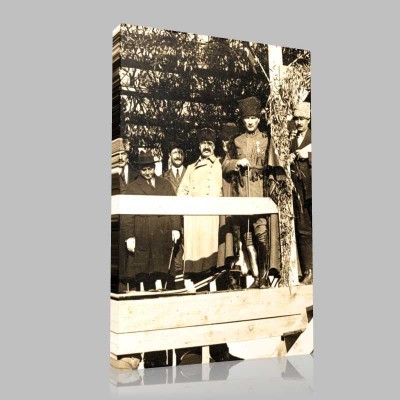 Siyah Beyaz Atatürk Resimleri  265 Kanvas Tablo
